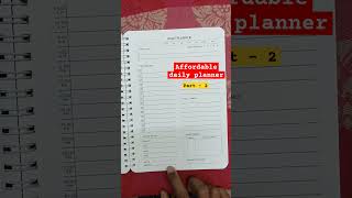 Daily planner review part 2  Flipkart planner journal affordable book [upl. by Gainer530]