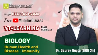 Immunity  Human Health and Disease  NEET 2025 English Medium  Dt 24072024  NEET Zoology [upl. by Nahgeam]