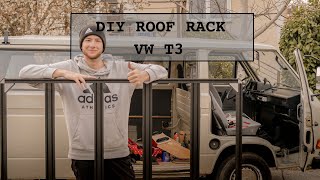 Roof Rack VW T3 DIY BUILD Alu profiles [upl. by Stratton]