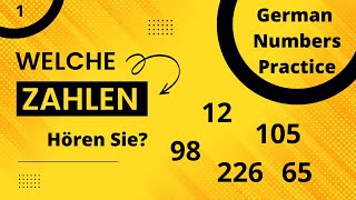 A1 Übung 1 Welche Zahlen hören Sie  Which number you listen [upl. by Gnim747]