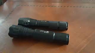 Ultrafire Flashlight Review and comparison [upl. by Deanna469]