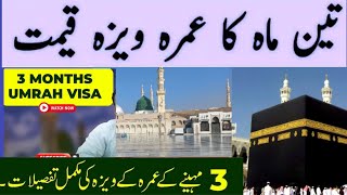 3 month umrah visa price in pakistanthree months umrah visaumrah visa priceumrah news update [upl. by Popper]