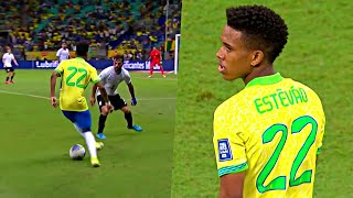 ESTÊVÃO pela seleção brasileira vs Uruguai 19112024 [upl. by Annaitat478]