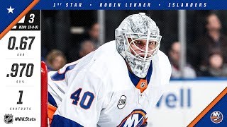 Robin Lehner is named first star of the week [upl. by Quartet174]