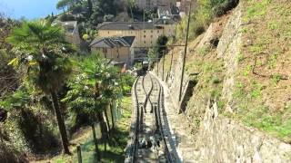 Standseilbahn 690003 Lugano Cassarate  Suvigliana Talfahrt  Funicolare [upl. by Lindi]