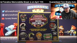 2022 Tristar Autographed Mini Helmet 30 Box 3X Case Break 1 Sports Cards [upl. by Dorman984]