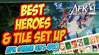 BEST HEROES amp POSITIONING GUIDE AFK STAGE 431440  AFK JOURNEY [upl. by Nuhs]