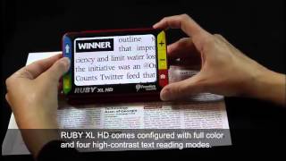 RUBY XL HD Handheld Video Magnifier [upl. by Sinned]