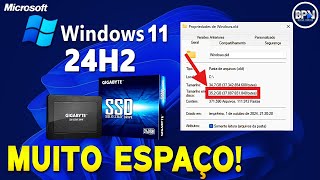 Como Liberar MUITO ESPAÇO no PC com Windows 11 24H2 [upl. by Llertnom]