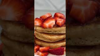 Healthy Whole Wheat Pancakes  Kids LOVE  Quick and Easy Fluffy Pancake Recipe shorts [upl. by Ayamat875]