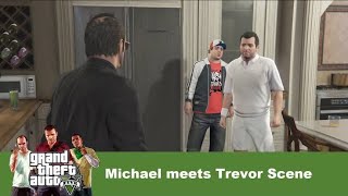 GTA 5  Michael meets Trevor Scene Trevor Meets Michael After Nine Years GTA 5 Story Mode gta gtav [upl. by Erme]