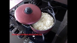 COMO COZINHAR ARROZ PARA 4 PESSOAS FÁCIL APRENDA A FAZER ARROZ COZIDO [upl. by Lyrac]