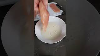 Get the CRISPIEST breading with this egg white trick shorts cookinghacks cookingtips [upl. by Alon]