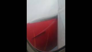 Strong Vortex From Nacelle Strakes Visualized Over Boeing 777300 ER Engine and Wing During Take Off [upl. by Paloma]