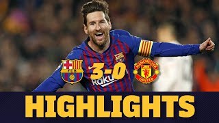 BARÇA 30 MANCHESTER UNITED  Match highlights [upl. by Ilrahs]