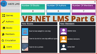 VBNet Project Tutorial  Create a Library Management System Using VBNet And MySQL   Part 6 [upl. by Helga138]