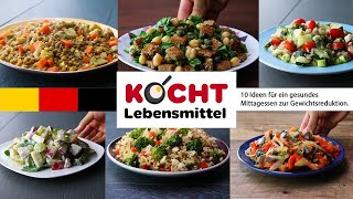 10 Ideen für ein gesundes Mittagessen zur Gewichtsreduktion [upl. by Yusuk]