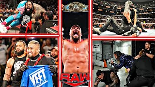 Bron breaker destroy Solo Sekoa and Jacob Fatu attack Jey USO Raw full show highlights in 2024 Wy [upl. by Alrzc]