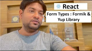 React Types of Forms  Formik and Yup Design Form with Validation [upl. by Enogitna139]