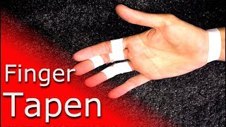 Finger Tapen fürs Klettern amp Bouldern  Anleitung ✋😬 So geht’s❗️ [upl. by Whiffen]