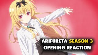 Arifureta From Commonplace to the Worlds Strongest SEASON 3 OPENING REACTION [upl. by Alis96]