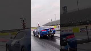 Supercharged COPO Camaro BurnoutDrag Race [upl. by Allisirp]