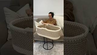 Cappuccino and Vanilla Moses Basket crochetmosesbasket crochetbabybassinet crochet [upl. by Montagna]