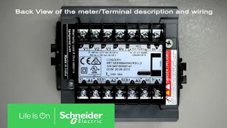 Terminal Description amp Wiring of EM6400NG Series Meters  Schneider Electric Support [upl. by Sirama880]