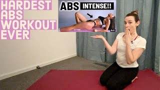 I tried GetFitbyIvanas Hardest Abs workout EVER [upl. by Secilu]