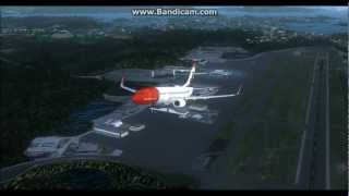 Virtual Bergen Lufthavn Flesland  HD [upl. by Yrnehnhoj]