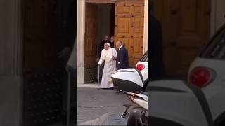 Pope Francis visits Emma Bonino at home who was recently released from hospital pope visit [upl. by Grayce]