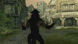 Werewolf Terrorizes Solitude  Skyrim [upl. by Tai]