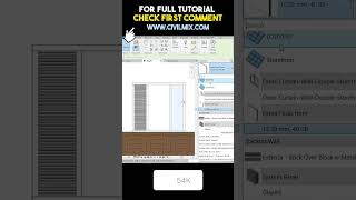 Creating Louver Door Windows with Revit Curtain Wall  Tutorial [upl. by Alayne977]