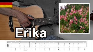 Erika German soldier song  fingerstyle guitar TAB [upl. by Spillihp271]