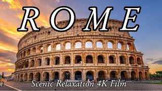 ROME Italy 4k Drone And City Relaxation Film Calming Music Relaxing Views over the Eternal City [upl. by Kinny]