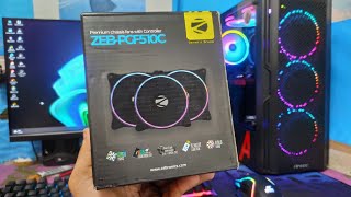 ZEBRONICS ZEB PGF510C ARGB Fans Unboxing argb amd gtx1650 3200g [upl. by Attenweiler]