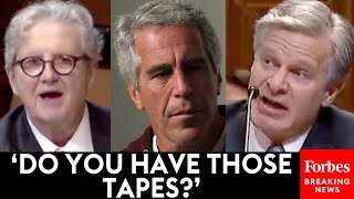 BREAKING NEWS John Kennedy Asks FBIs Wray Point Blank About Jeffrey Epstein Island Tapes [upl. by Mackenzie]