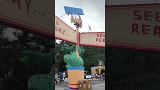 Animal Kingdom Dinoland USA Dino Rama Sign and Rides [upl. by Macnair]