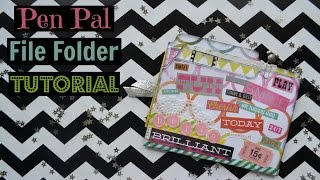 Pen Pal File Folder Tutorial [upl. by Ammamaria]