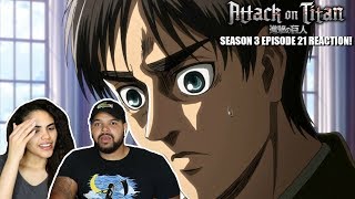 ATTACK TITAN Attack On Titan Season 3 Episode 21 REACTION [upl. by Audres]