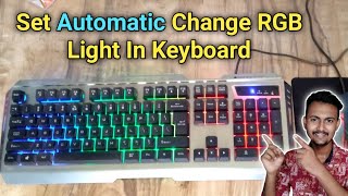 How To Set Automatic Change RGB Light In Zebronics Transformer Keyboard  Best Secret Trick [upl. by Ahsilav]