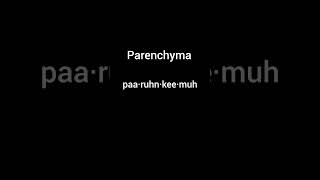 Parenchyma say it right [upl. by Dlorah]