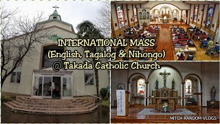 International Mass  Takada Catholic Church Japan  Japanese Church  Blessed Sunday [upl. by Yattirb]