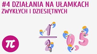 Działania na ułamkach zwykłych i dziesiętnych 4  Przekształcanie ułamków [upl. by Orville665]