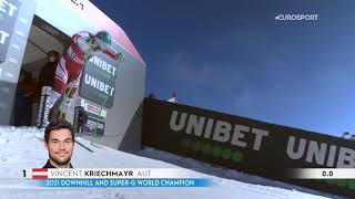 Vincent Kriechmayr  Downhill Saalbach 2021  Win [upl. by Burnley]