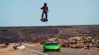 Jet Engines Strapped to Feet Going 1034 MPH In 8K [upl. by Ytak]