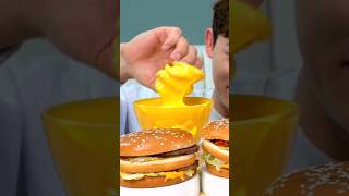 ASMR MUKBANG McDonalds Snacks Cheddar [upl. by Chipman]