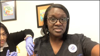 Dr Tetteh Gets Her Flu and COVID19 Vaccine 2024 [upl. by Piderit]