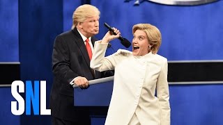 Donald Trump vs Hillary Clinton Third Debate Cold Open  SNL [upl. by Ahsiela]