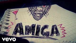 Comisario Pantera  Amiga Lyric Video [upl. by Korwun]